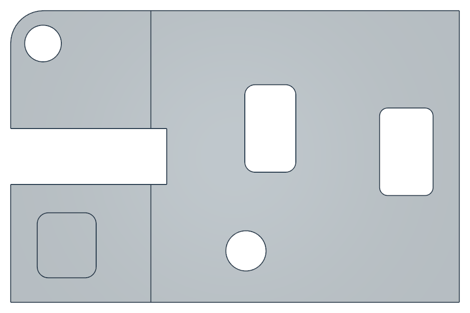 Original CAD top view